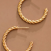 Knot Hoop Earrings
