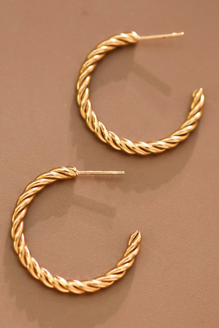 Knot Hoop Earrings