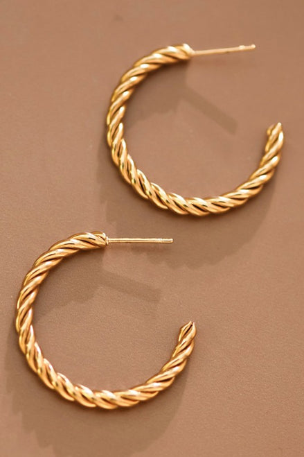 Knot Hoop Earrings