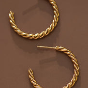 Knot Hoop Earrings