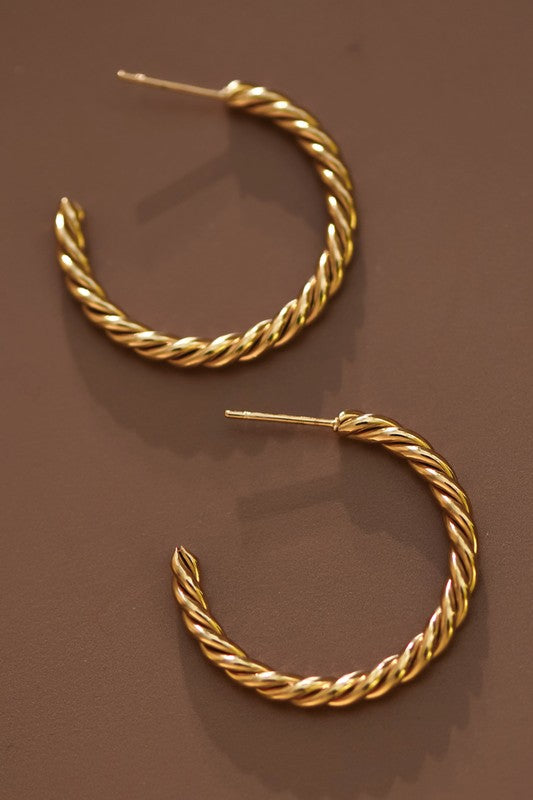 Knot Hoop Earrings