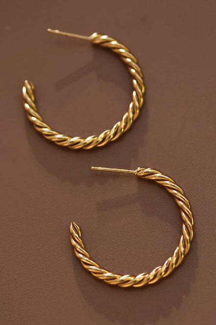 Knot Hoop Earrings
