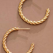 Knot Hoop Earrings