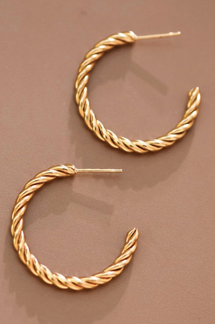 Knot Hoop Earrings
