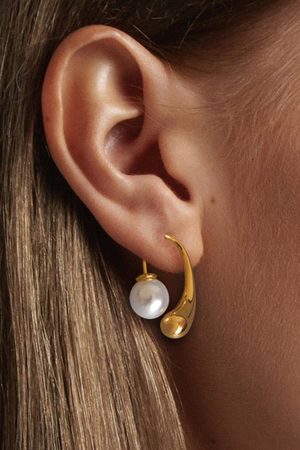 Pearl Gold Dipped Earrings
