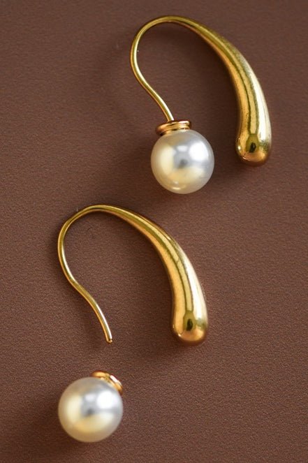 Pearl Gold Dipped Earrings