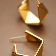 Minimalist Geometric Hoop Earrings