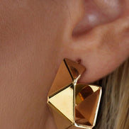 Minimalist Geometric Hoop Earrings