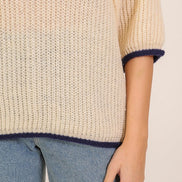 Knit Short Sleeve Sweater