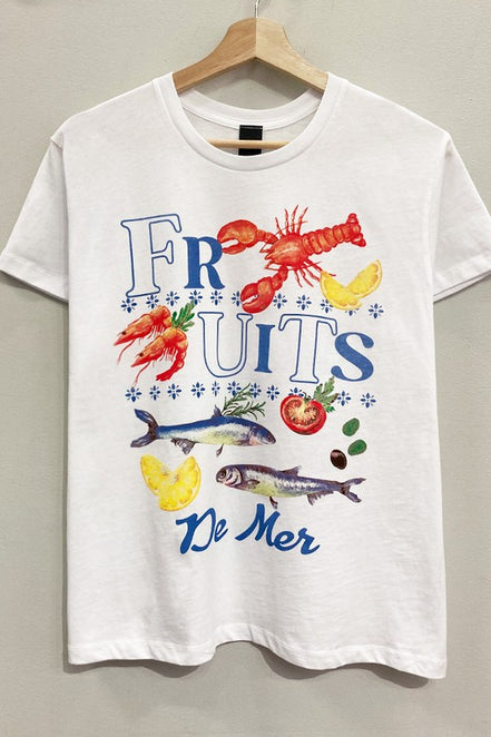 Fruits De Mer Coastal White T-shirt