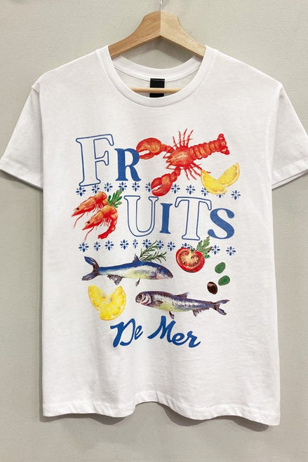 Fruits De Mer Coastal White T-shirt