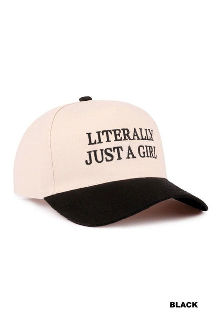 Literally Just A Girl Baseball Cap