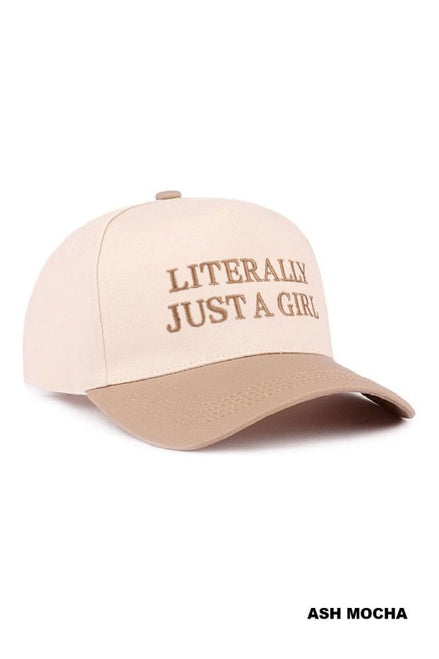 Literally Just A Girl Baseball Cap
