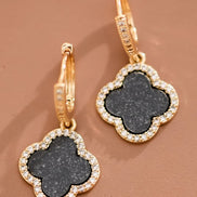 Black Clover Drop Earrings