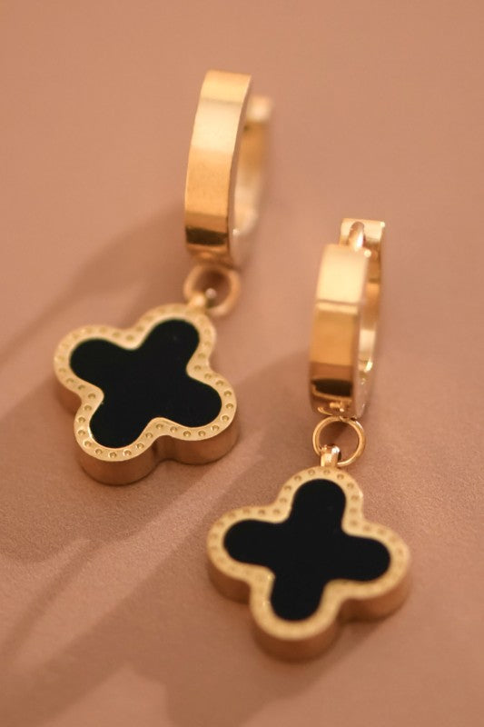 Minimalist Clover Earrings