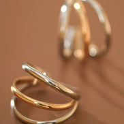 Duo Tone Statement Earrings