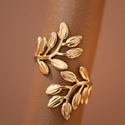 Rowan Leaf Adjustable Ring