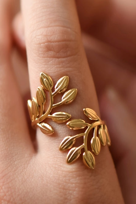 Rowan Leaf Adjustable Ring