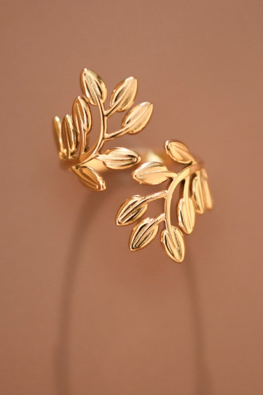Rowan Leaf Adjustable Ring