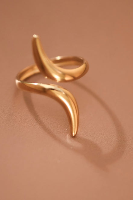Opposites Attract Abstract Ring