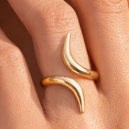 Opposites Attract Abstract Ring