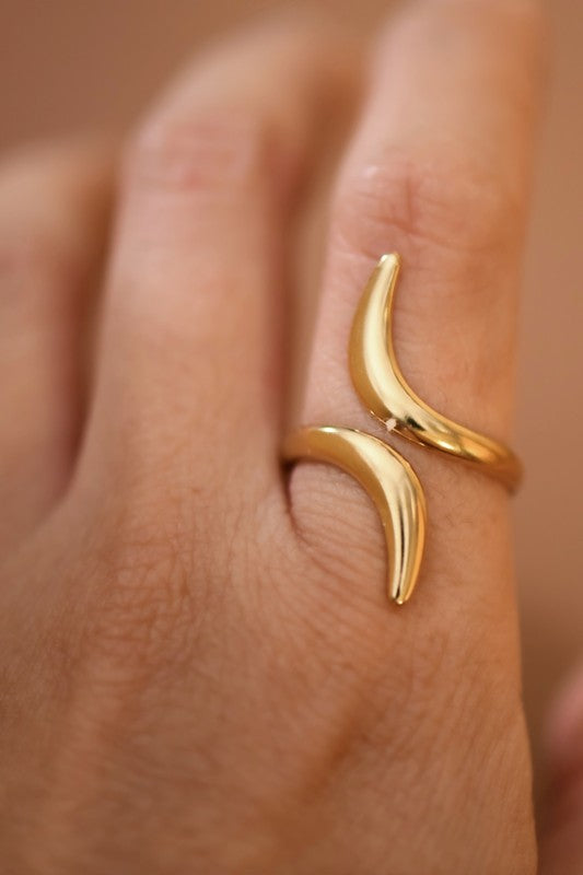 Opposites Attract Abstract Ring