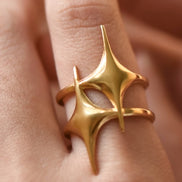 Double Shine Statement Ring