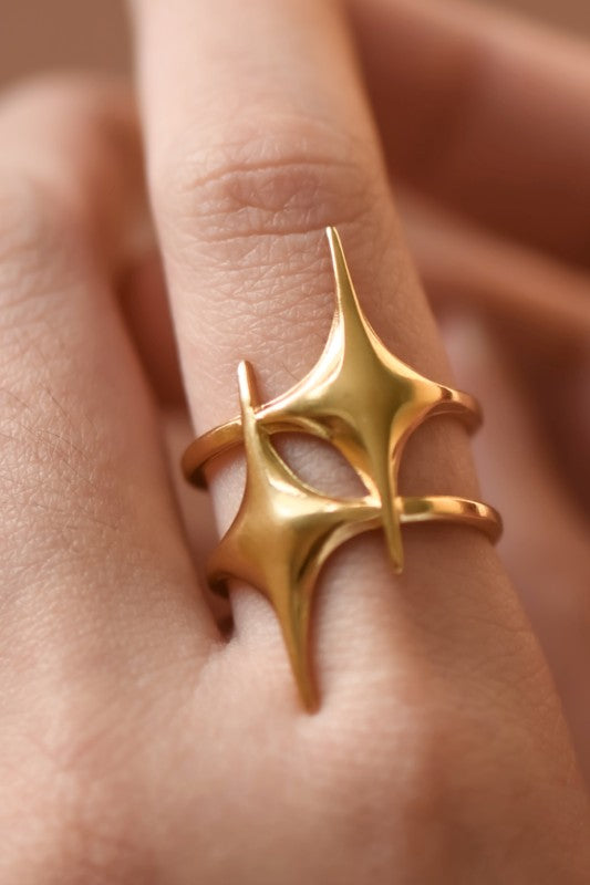 Double Shine Statement Ring