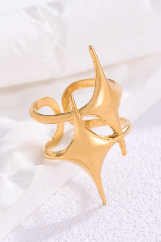 Double Shine Statement Ring