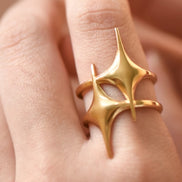 Double Shine Statement Ring