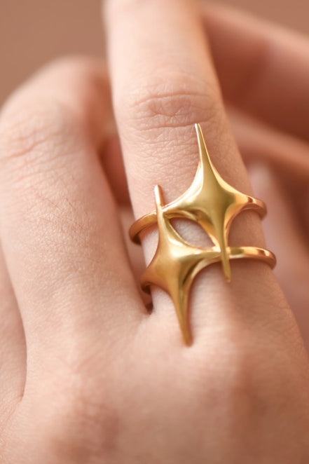 Double Shine Statement Ring