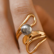 Two Tone Adjustable Ring