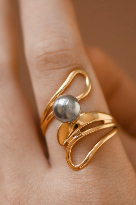 Two Tone Adjustable Ring