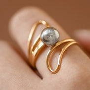 Two Tone Adjustable Ring