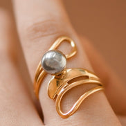 Two Tone Adjustable Ring