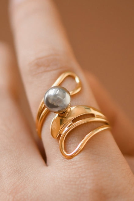 Two Tone Adjustable Ring