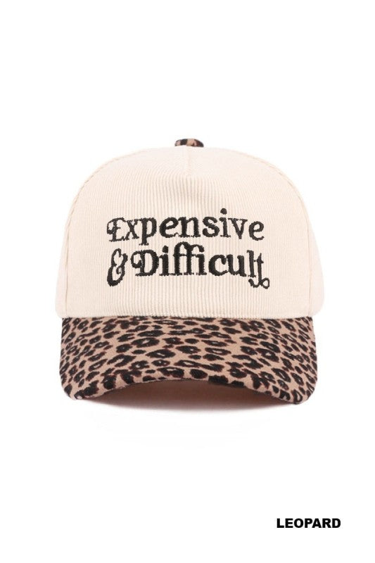 Expensive & Difficult Corduroy Baseball Cap