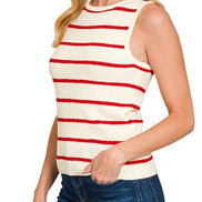 Stripe Sweater Tank Top