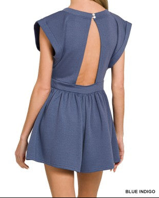 Scuba Open Back Romper