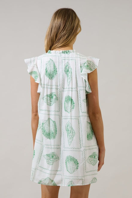 Seashell Bay Shift Mini Dress