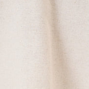 Natural Collared Split Neck Elbow Sleeve Linen Blend Top