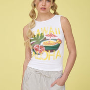 Hawaii Graphic Knit Tank Top