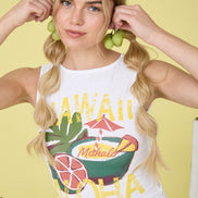 Hawaii Graphic Knit Tank Top