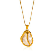 Modern Pearl Pendant Necklace