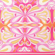Pink Abstract Print Woven Skort