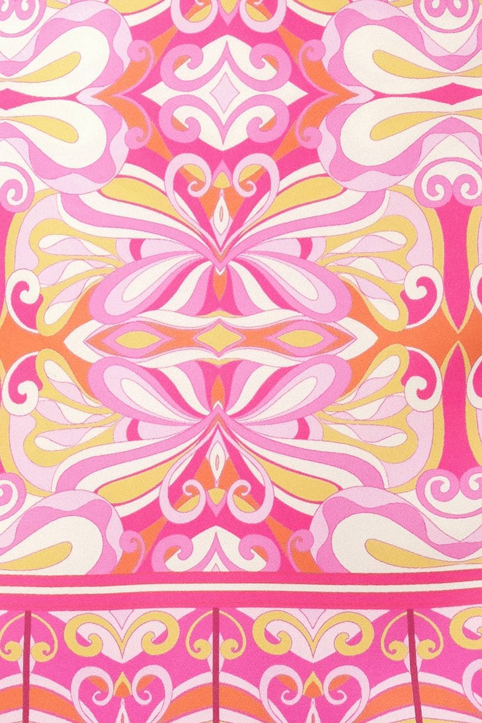 Pink Abstract Print Woven Skort