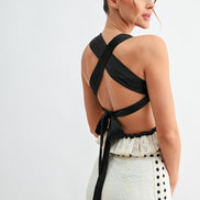 Riviera Lace Contrast Shorts Set