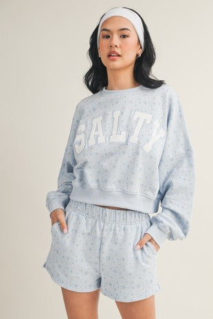 Salty Ditsy Crewneck Matching Set