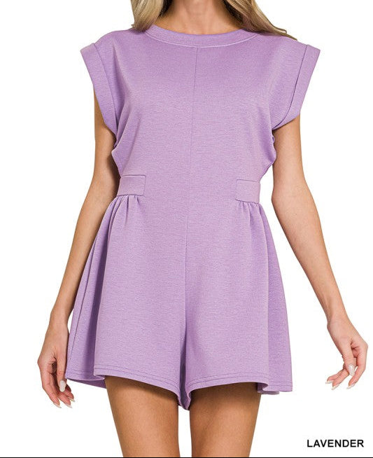 Scuba Open Back Romper