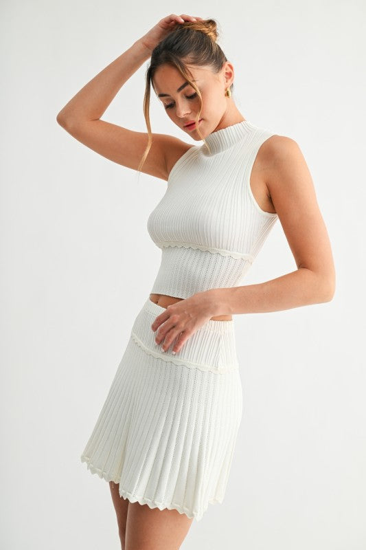 Ripple Edge Knit Set